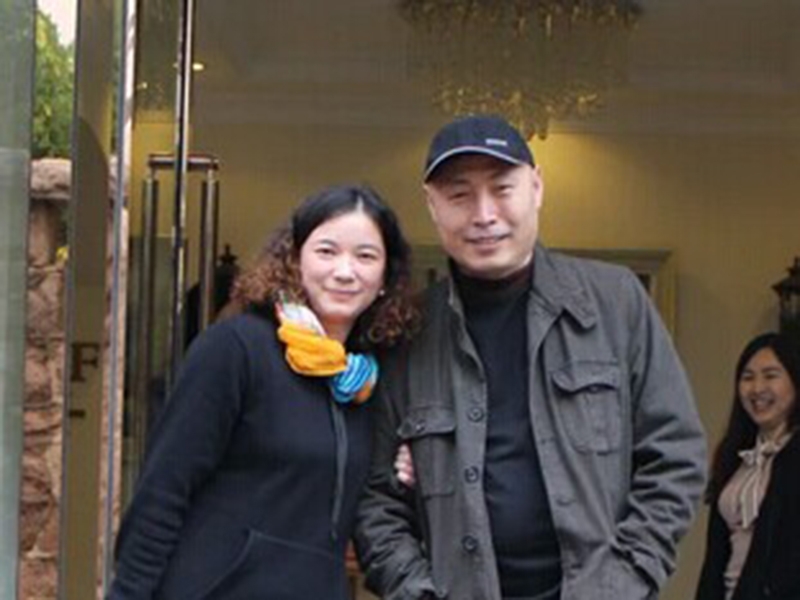 韩莉和苏晓波老师合影